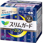 Laurier 5* slim, heavy nighttime panty liners with wings 35cm 13pcs