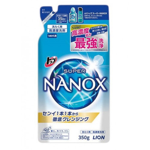 Lion Тop Super Nanox high concentration laundry detergent liquid refill 350g