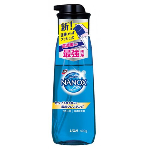 Lion Top Super Nanox Concentrated liquid laundry detergent, bottle with pump 400ml