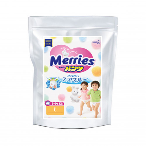 Merries Diapers-panties PL 9-14kg, sample 3pcs - Jappy Nappy