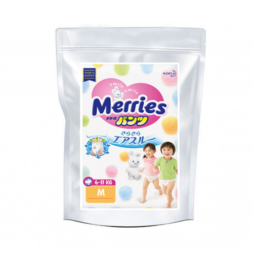 Diapers Merries M 6-11kg,sample 3pcs
