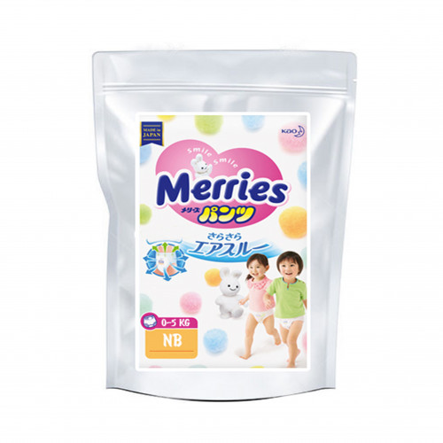 Diapers Merries NB 0-5kg sample 3pcs