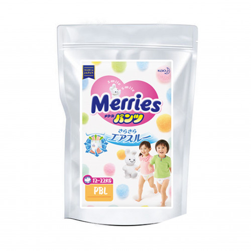 Diapers-panties Merries PBL 12-22kg,sample 3pcs