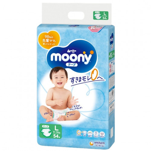 Moony Diapers L 9-14kg 54pcs