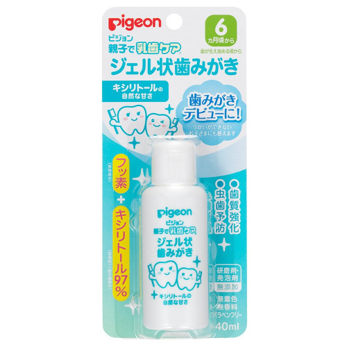 Pigeon baby milk teeth care xylitol toothpaste gel 6 month+ 40ml