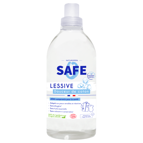 Safe Laundryl detergent with a cotton scent 1000ml