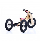 Trybike TBW3PNK Children's balance bike - runner with wooden frame