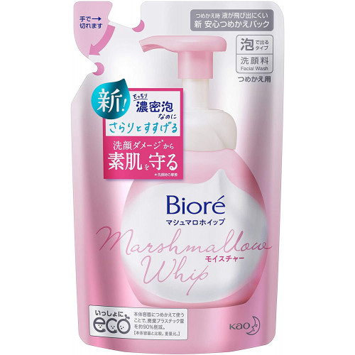 Biore Marshmallow moisture foaming face wash refill 130ml