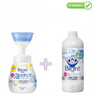 Biore U Antibacterial liquid hand soap 240ml + refill 430ml