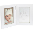 Dooky gift set handprint double frame white and memory box
