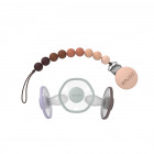 Emulait Pacifier set with clip 0–6 months 3pcs