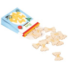 Goki 51435 Wooden pasta in cardboard packaging