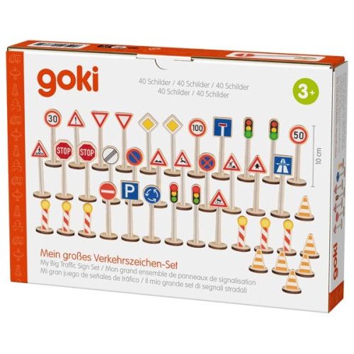 Goki 53761 Набор дорожных знаков 40шт
