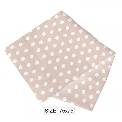 Cotton nappy for babies DOTS 75x75 cm