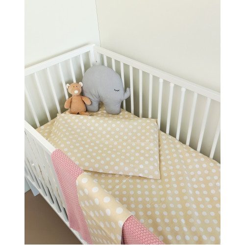 Baby bedding set 3-piece, DOTS 100x135/120x60/40x60cm