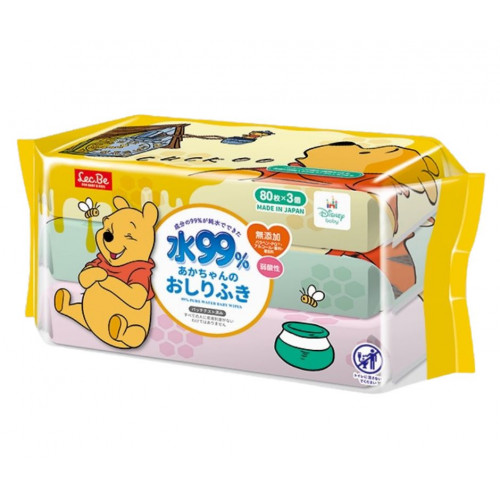 Lec.Be Wet wipes 80pcs × 3 packs Lec.Be Wet wipes 80pcs × 3 packs