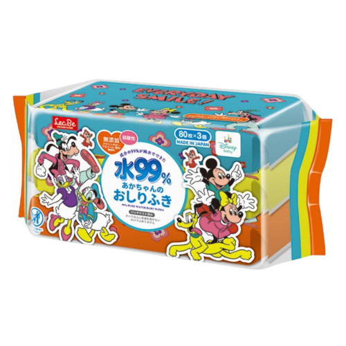 Lec.Be Wet wipes 80pcs × 3 packs Lec.Be Wet wipes 80pcs × 3 packs