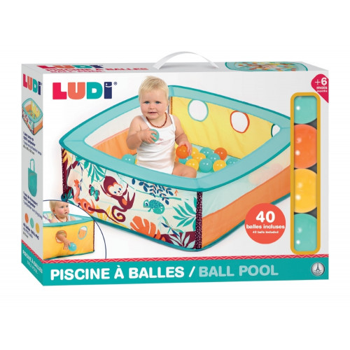 LUDI L20018 Folding playpen with 40 balls