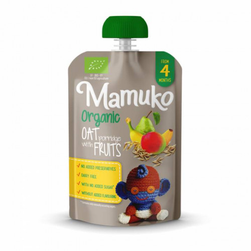 MAMUKO Organic oat with fruits puree 100g