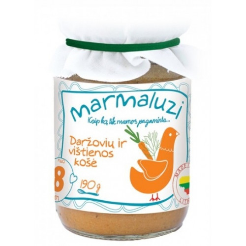 MARMALUZI puree with chicken and vegetables from 8 months 190g