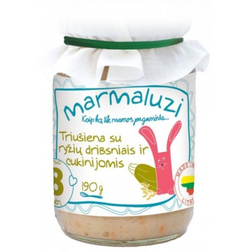 MARMALUZI rabbit porridge with rice flakes and zucchini from 8 months 190g
