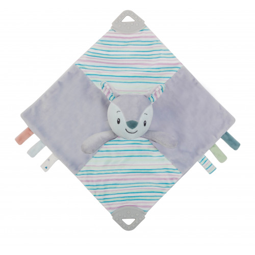 Petite&Mars Boby Cuddles blanket with rattle and teether