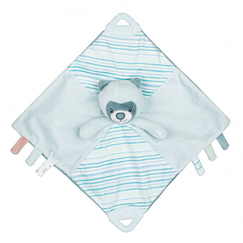 Petite&Mars Mike Cuddles blanket with rattle and teether