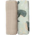 Petite&Mars Muslin swaddles 2pcs