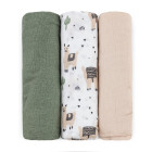 Petite&Mars Muslin swaddles 3pcs
