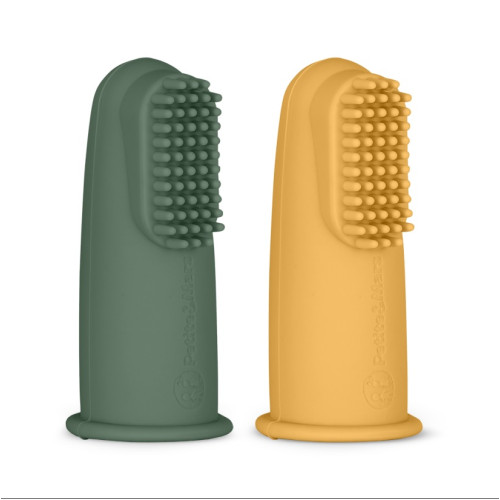 Petite&Mars Silicone finger toothbrush set
