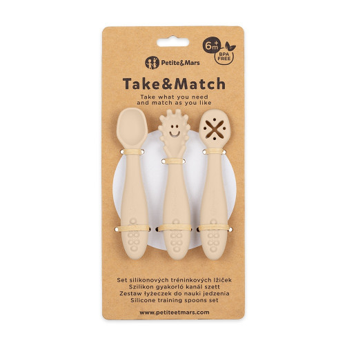 Petite&Mars silicone spoon set 3pcs
