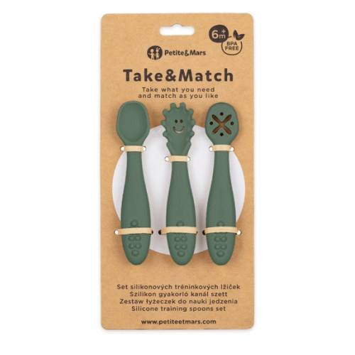 Petite&Mars silicone spoon set 3pcs