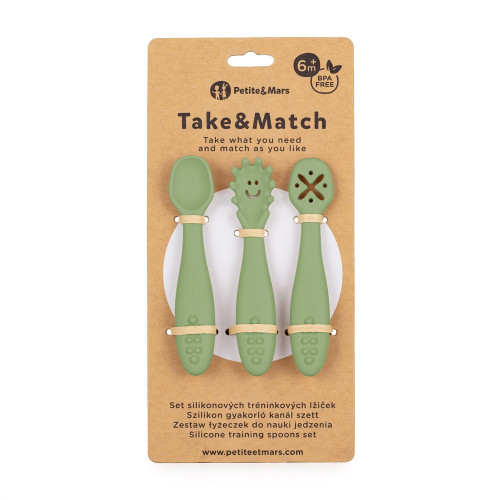 Petite&Mars silicone spoon set 3pcs