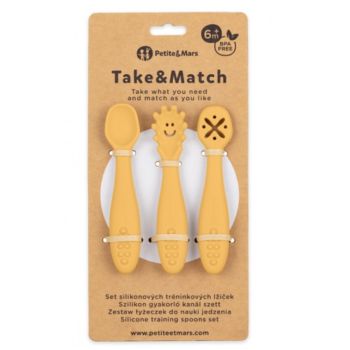 Petite&Mars Комплект силиконовых ложечек 3шт
