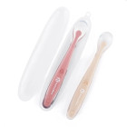 Petite&Mars Silicone spoon set with case