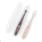 Petite&Mars Silicone spoon set with case