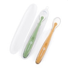 Petite&Mars Silicone spoon set with case