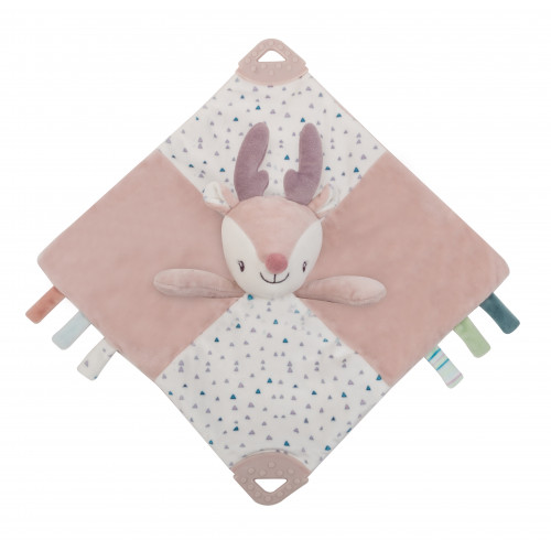 Petite&Mars Suzi Cuddles blanket with rattle and teether