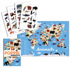 POPPIK Animals poster with stickers