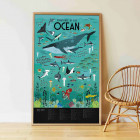 POPPIK Oceans poster with stickers