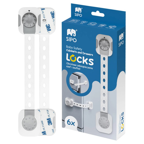 SIPO Smart cabinet and drawer locks 6pcs SIPO Smart cabinet and drawer locks 6pcs
