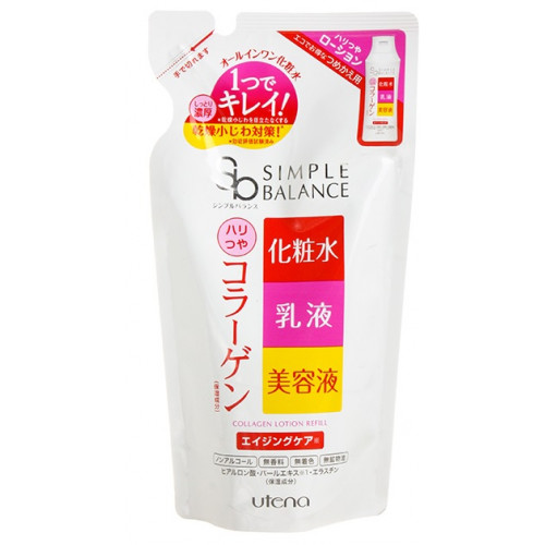 Utena Simple Balance Lotion-milk for face with collagen refill 200ml