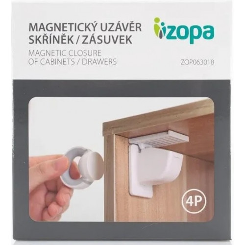 Zopa Magnetic lock set for doors and drawers 4pcs